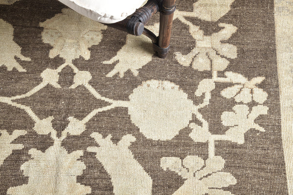 Overdye Vintage Turkish Anatolian Rug - hand-knotted in Turkey - styled in room setting