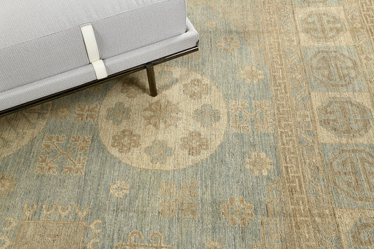 Vintage Style Khotan Revival Rug