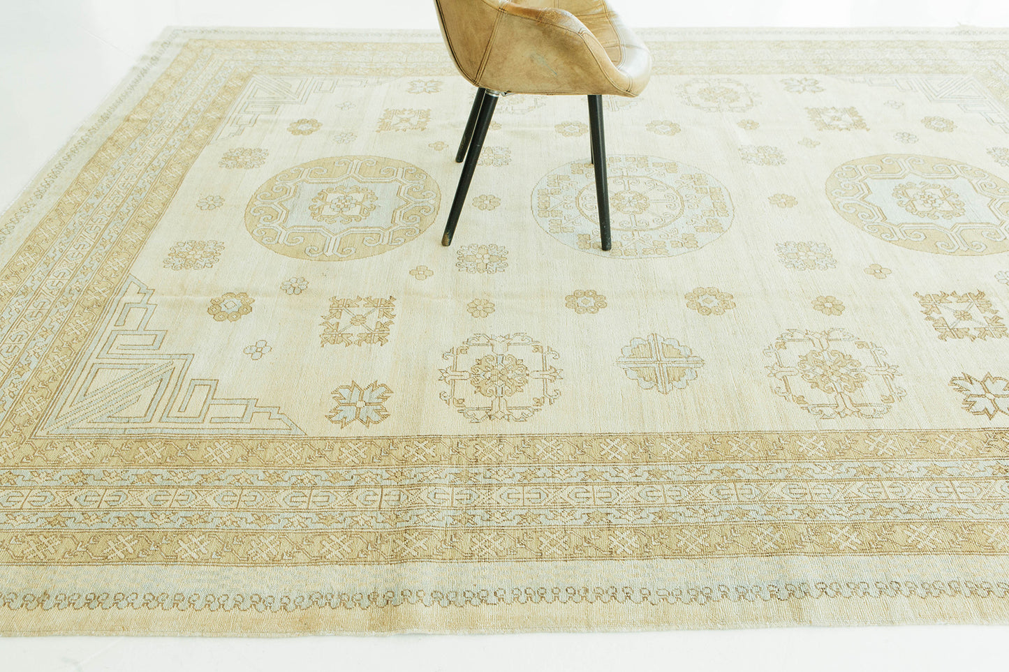 Vintage Style Khotan Revival Rug
