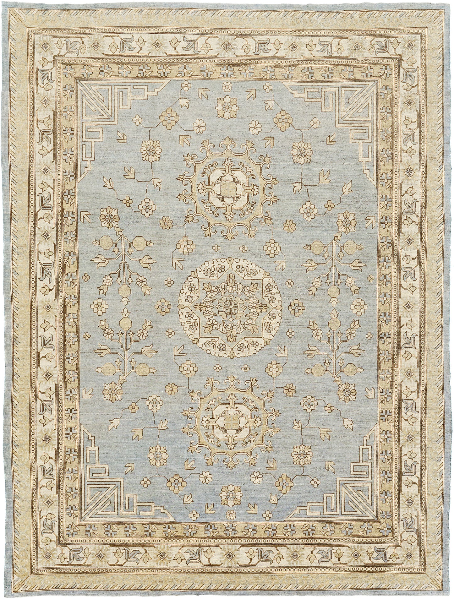 Vintage Style Khotan Revival Rug