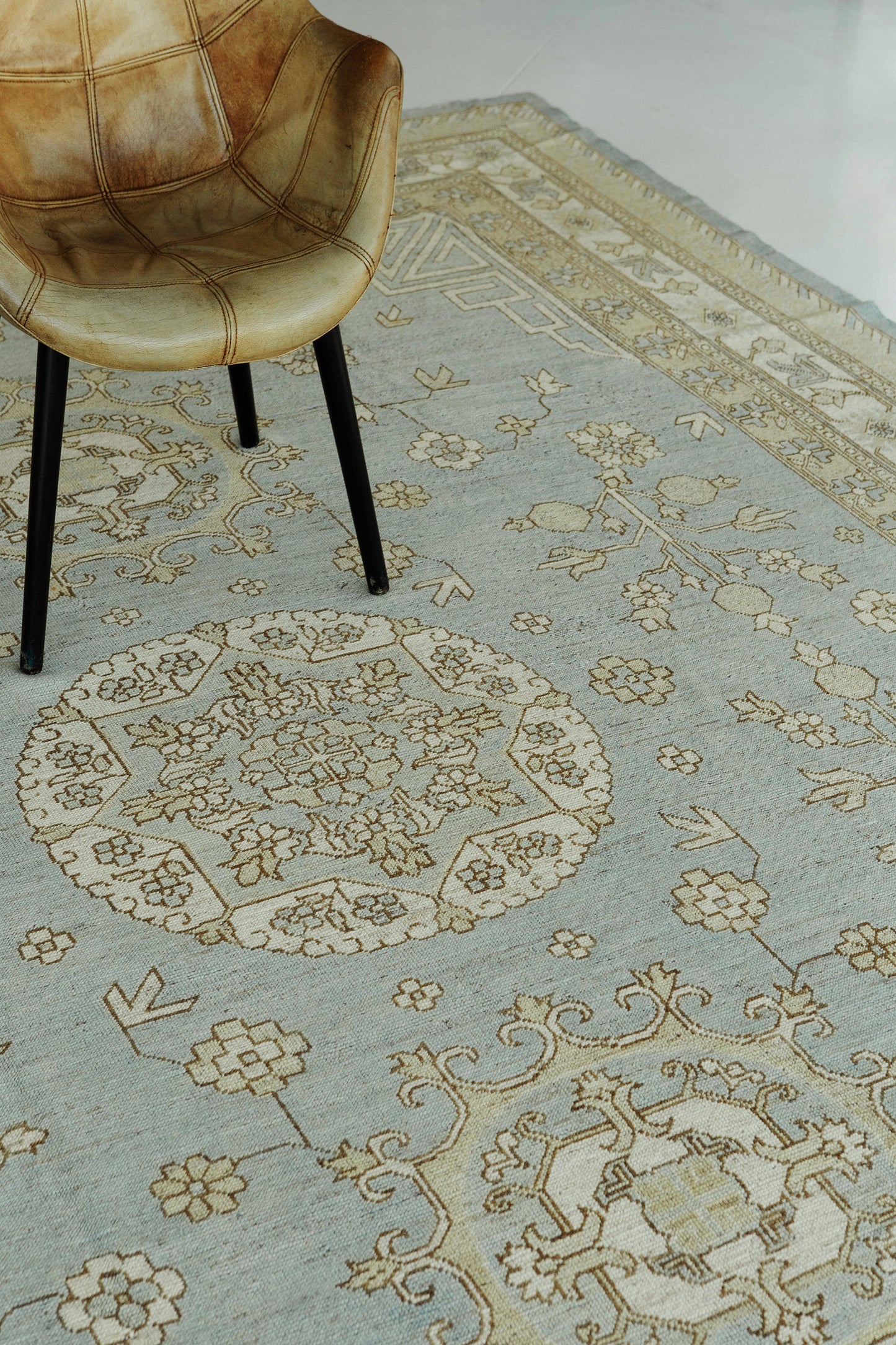 Vintage Style Khotan Revival Rug