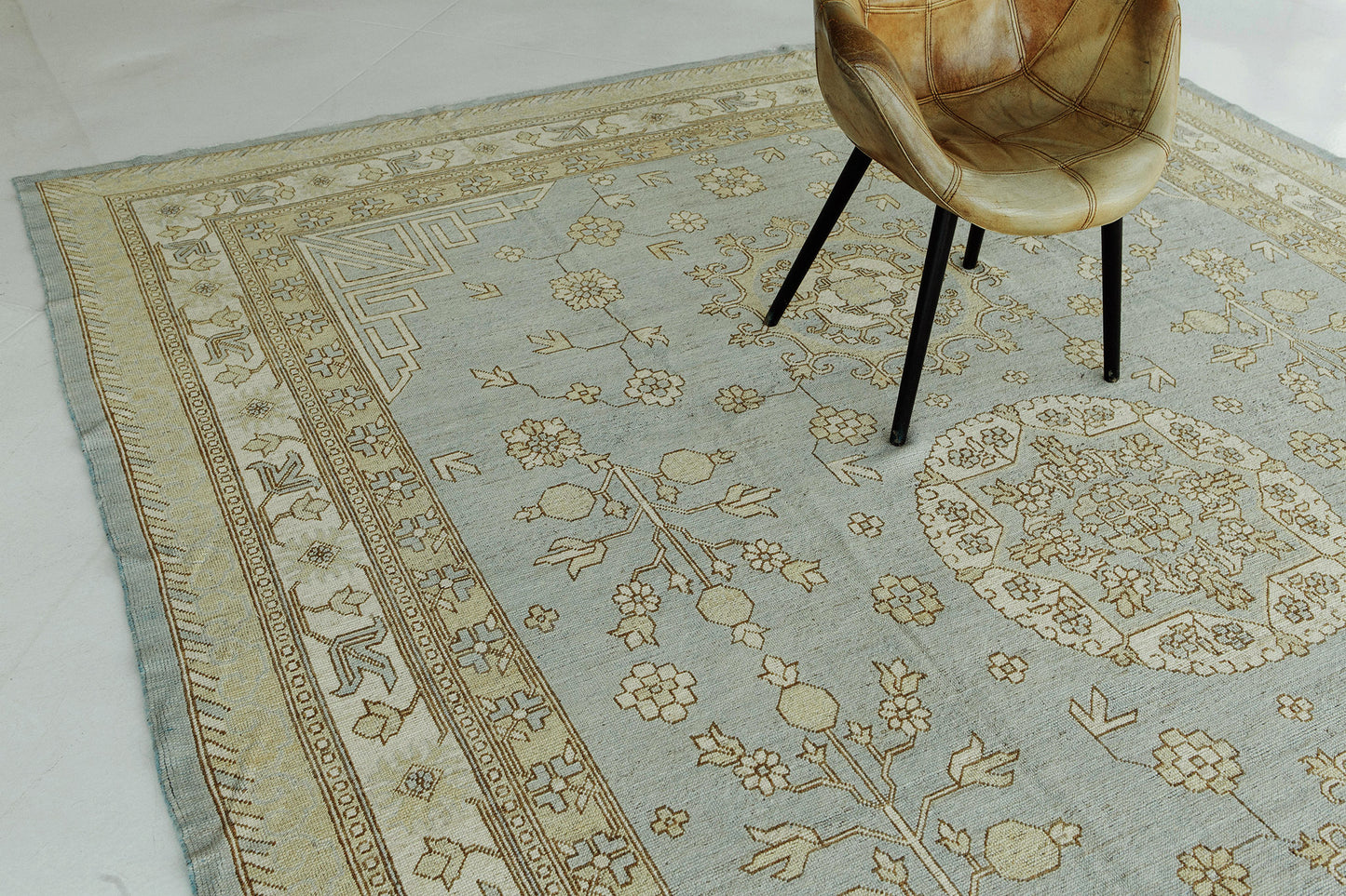 Vintage Style Khotan Revival Rug