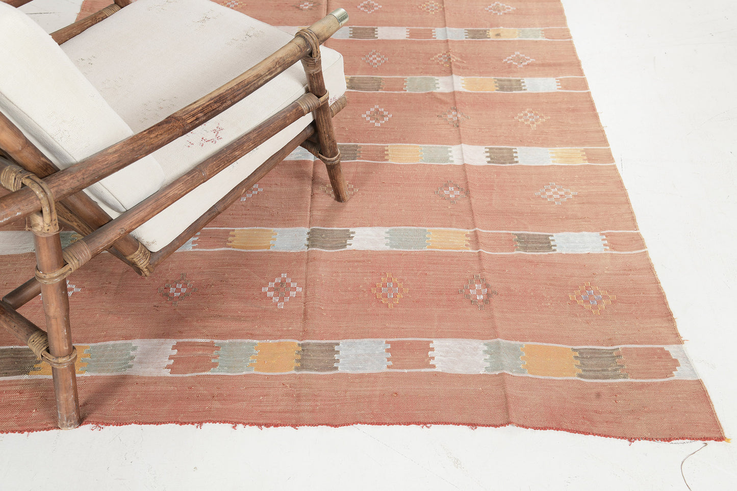 Vintage Style African Tribal Flat Weave Kilim