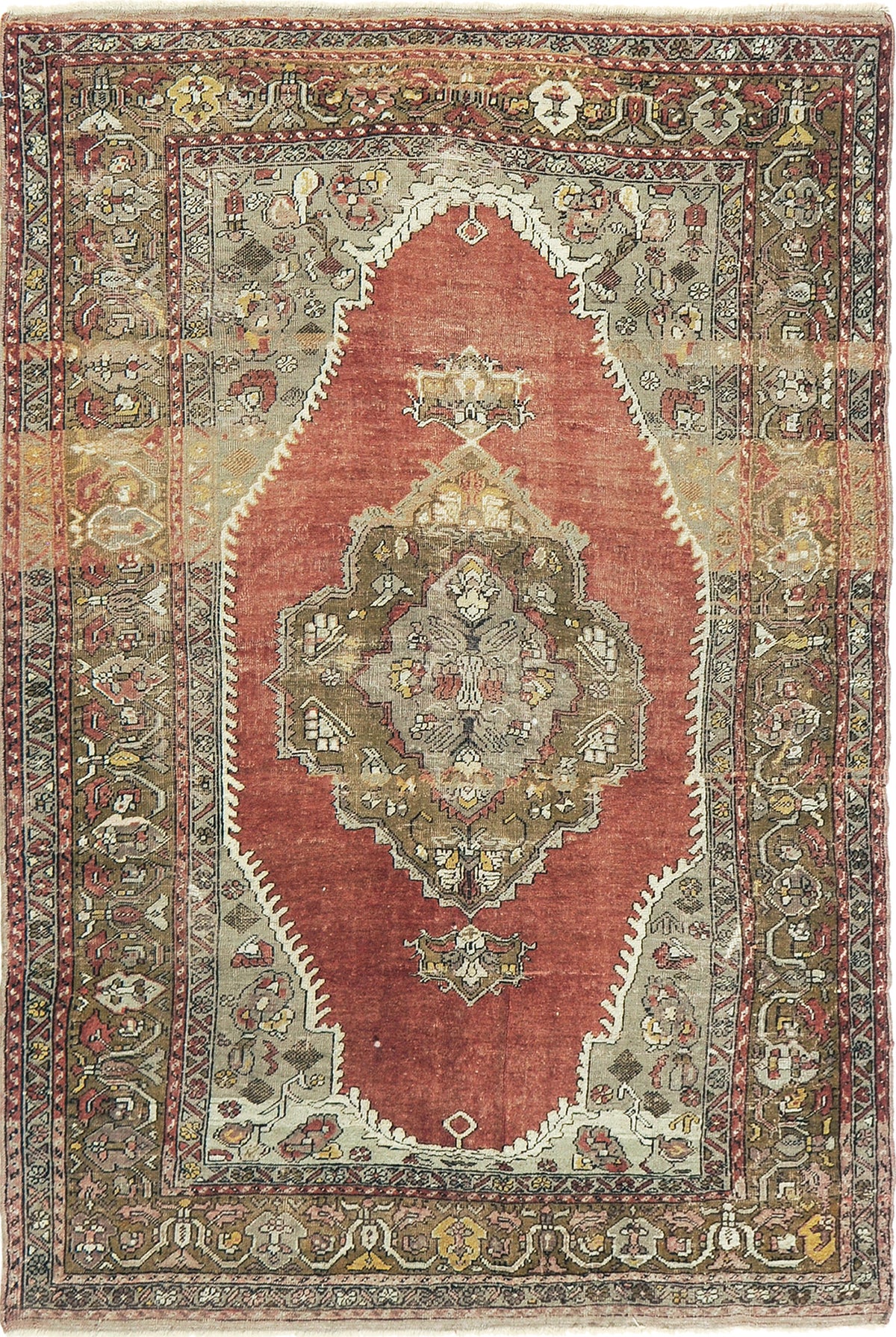 Vintage Turkish Anatolian Rug - hand-knotted in Turkey - one-of-a-kind handmade area rug [#72]