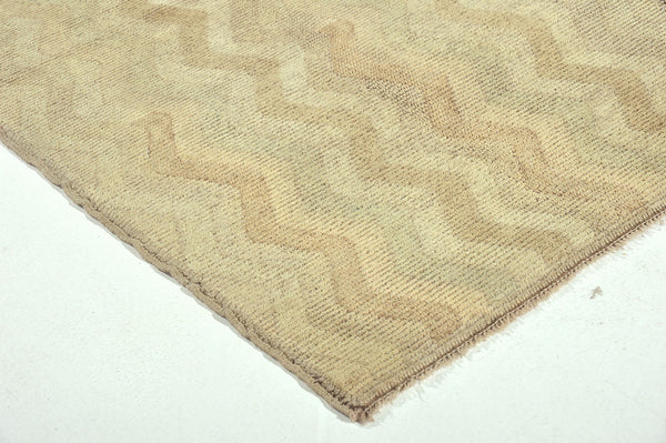 Vintage Turkish Anatolian Rug - hand-knotted in Turkey - overhead flat lay view [#114]