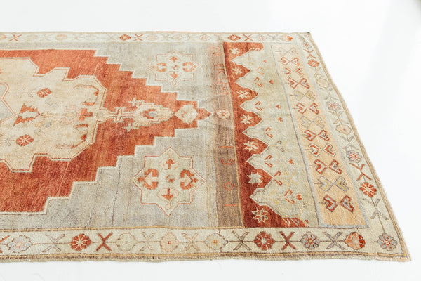 Vintage Turkish Anatolian Rug - hand-knotted in Turkey - styled in room setting [#70]