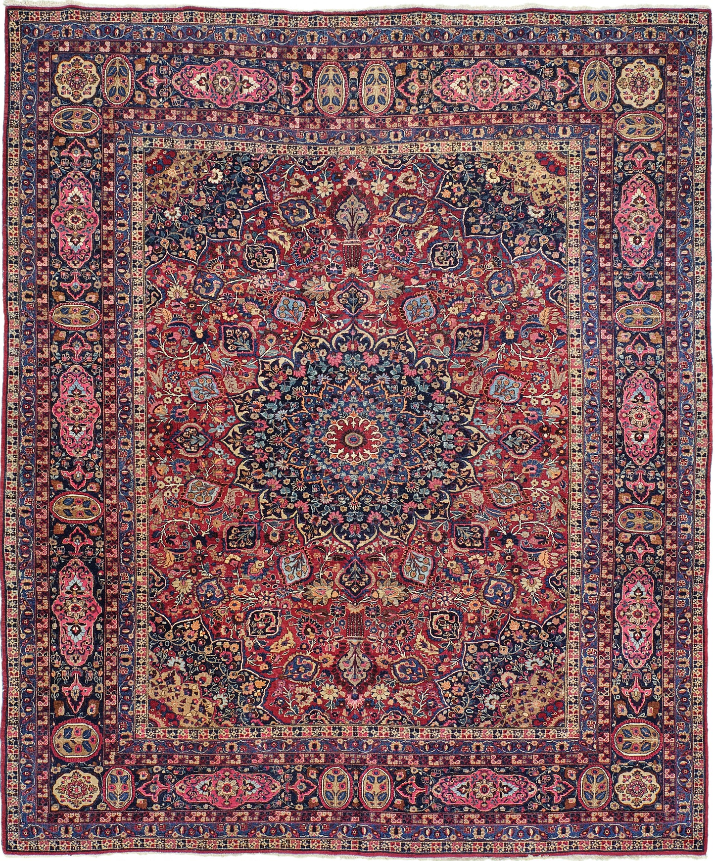 Vintage Persian Mashad Rug 20961