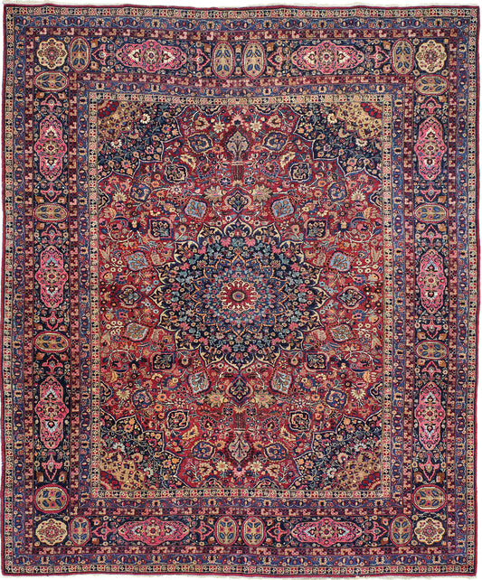 Persian Rug 4023 Vintage Persian Mashad Rug 20961