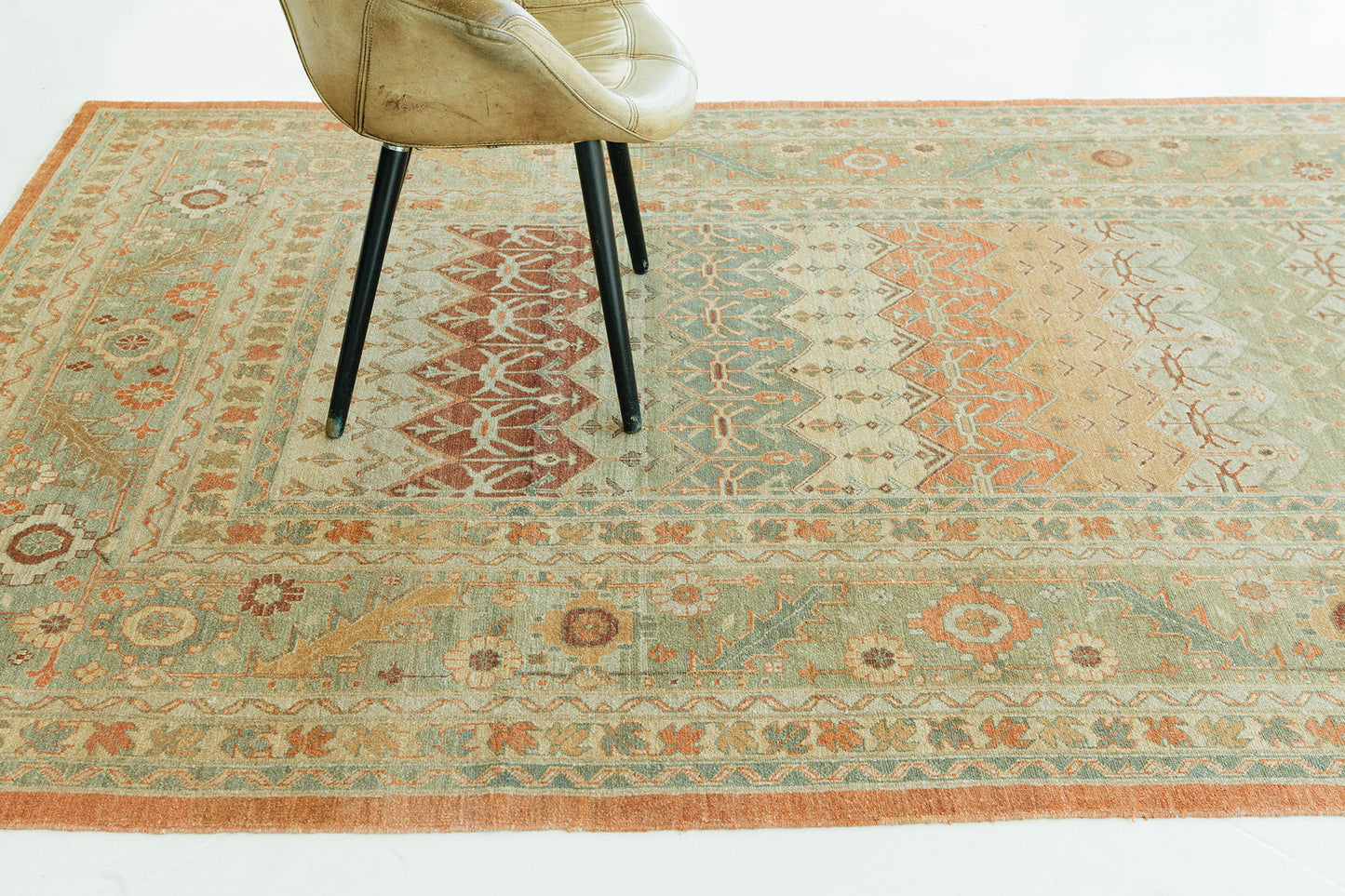 Natural Dye Bakhtiari Style Panel Design Rug D5105