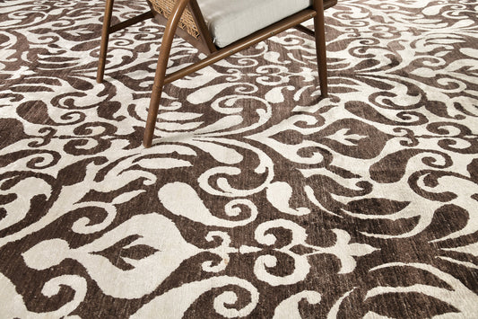 Modern Rug Image 7801 Modern Design Bamboo Silk Rug Raffinato