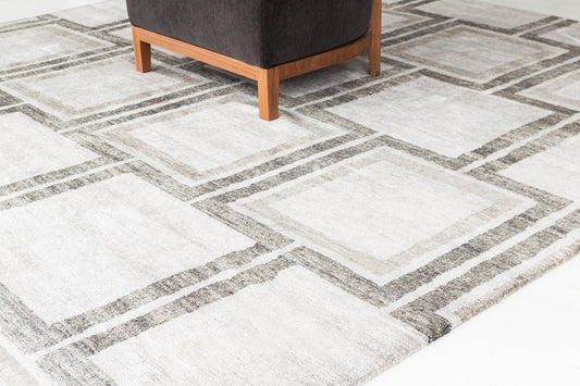 Modern Rug Image 7649 Modern Design Bamboo Silk Rug Kista