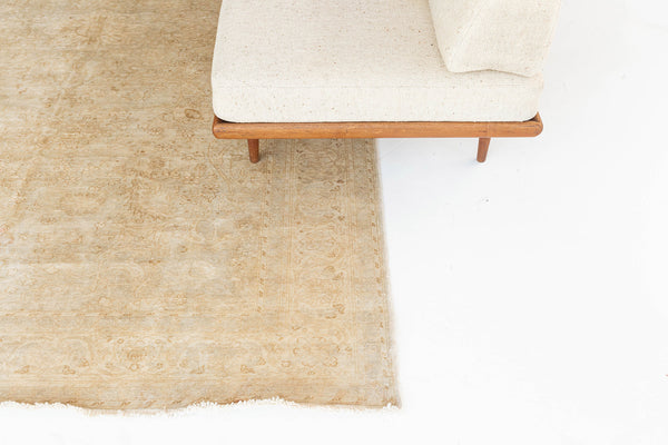 Vintage Turkish Pure Silk Sivas Rug - hand-knotted in Turkey - detailed border and fringe