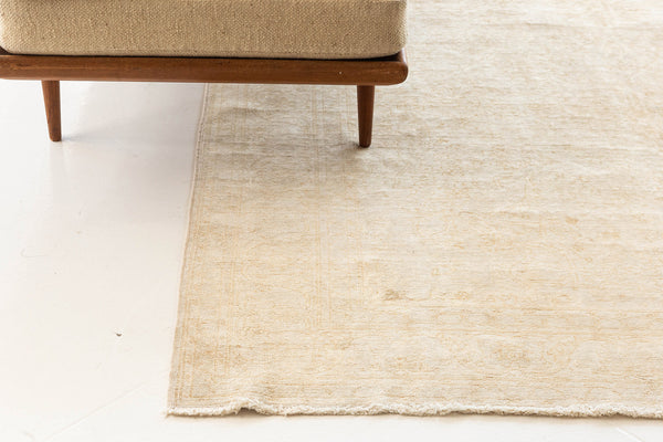 Vintage Turkish Pure Silk Sivas Rug - hand-knotted in Turkey - styled in room setting