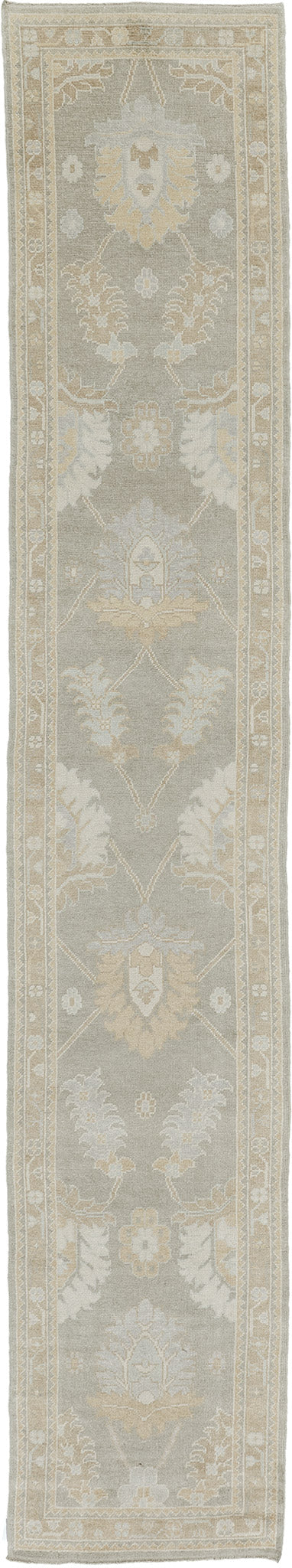 Turkish Oushak Revival Rug - hand-knotted in Turkey - one-of-a-kind handmade area rug [#33]