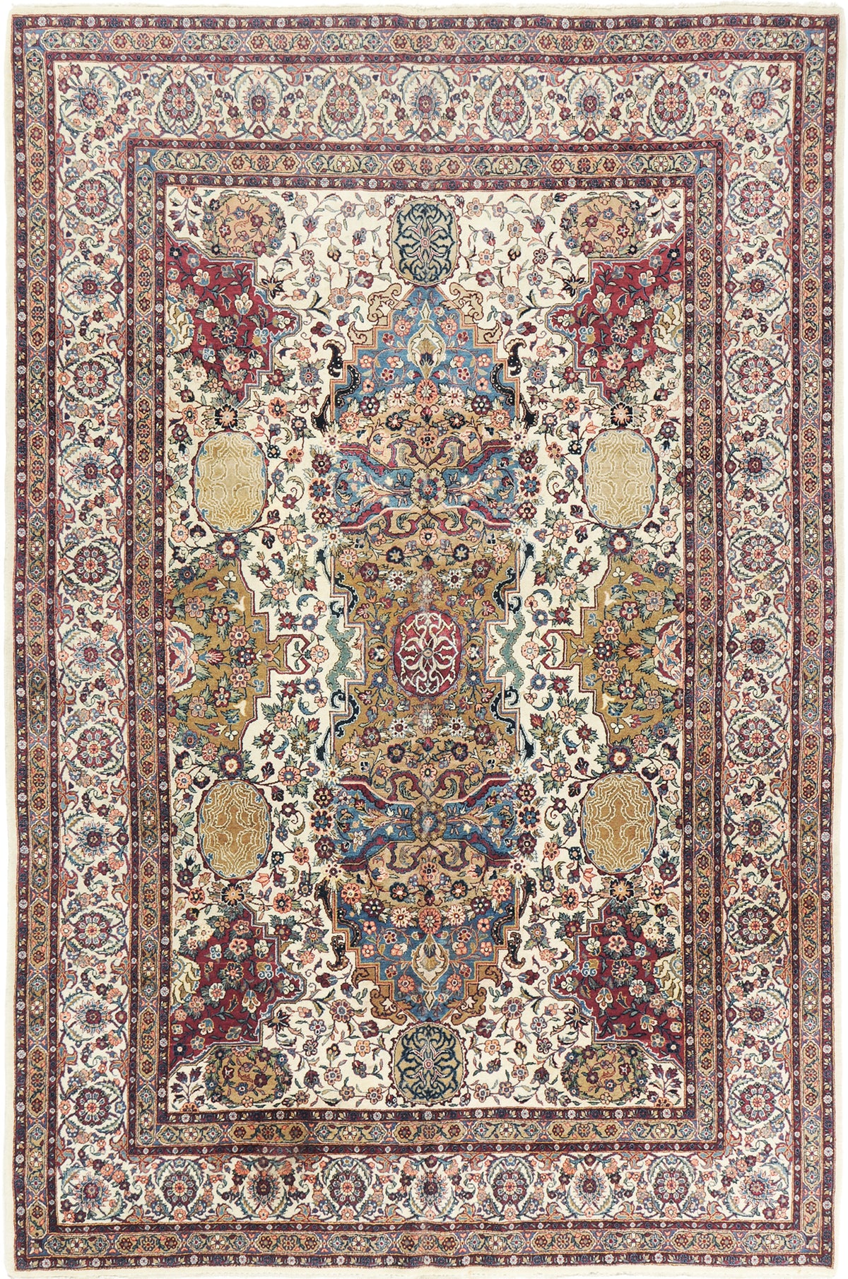 Persian Rug 4045 Vintage Persian Natanz Rug 22876
