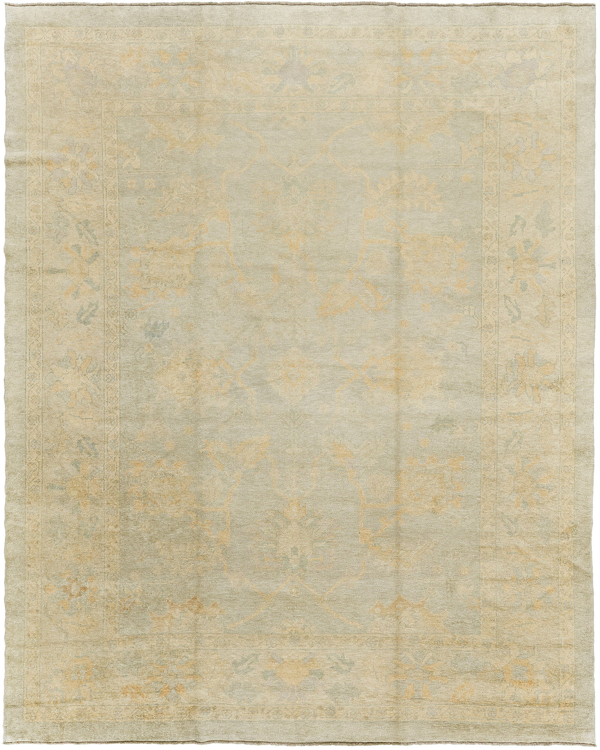 Turkish Oushak Revival Rug - hand-knotted in Turkey - one-of-a-kind handmade area rug [#29]