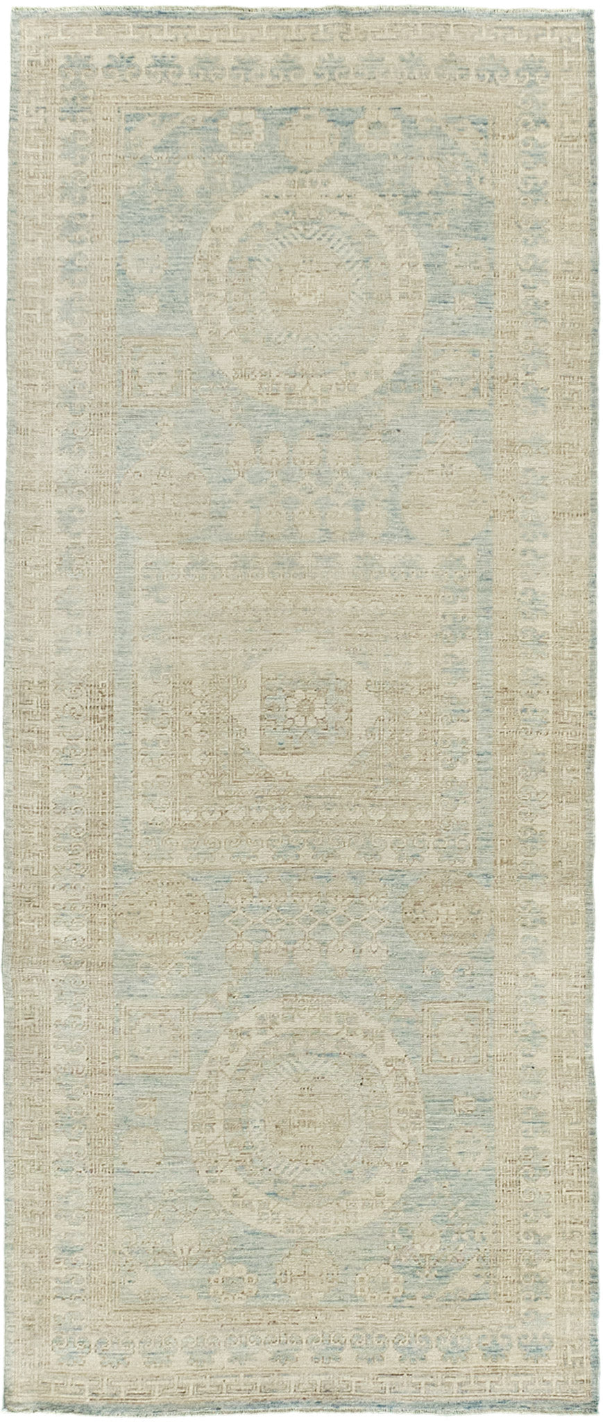 Vintage Style Safira Collection Khotan Design Runner - East Turkestan Khotan - one-of-a-kind handmade area rug [#2]