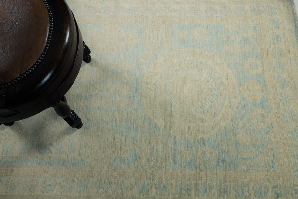 Vintage Style Safira Collection Khotan Design Runner - East Turkestan Khotan - detailed border and fringe [#2]