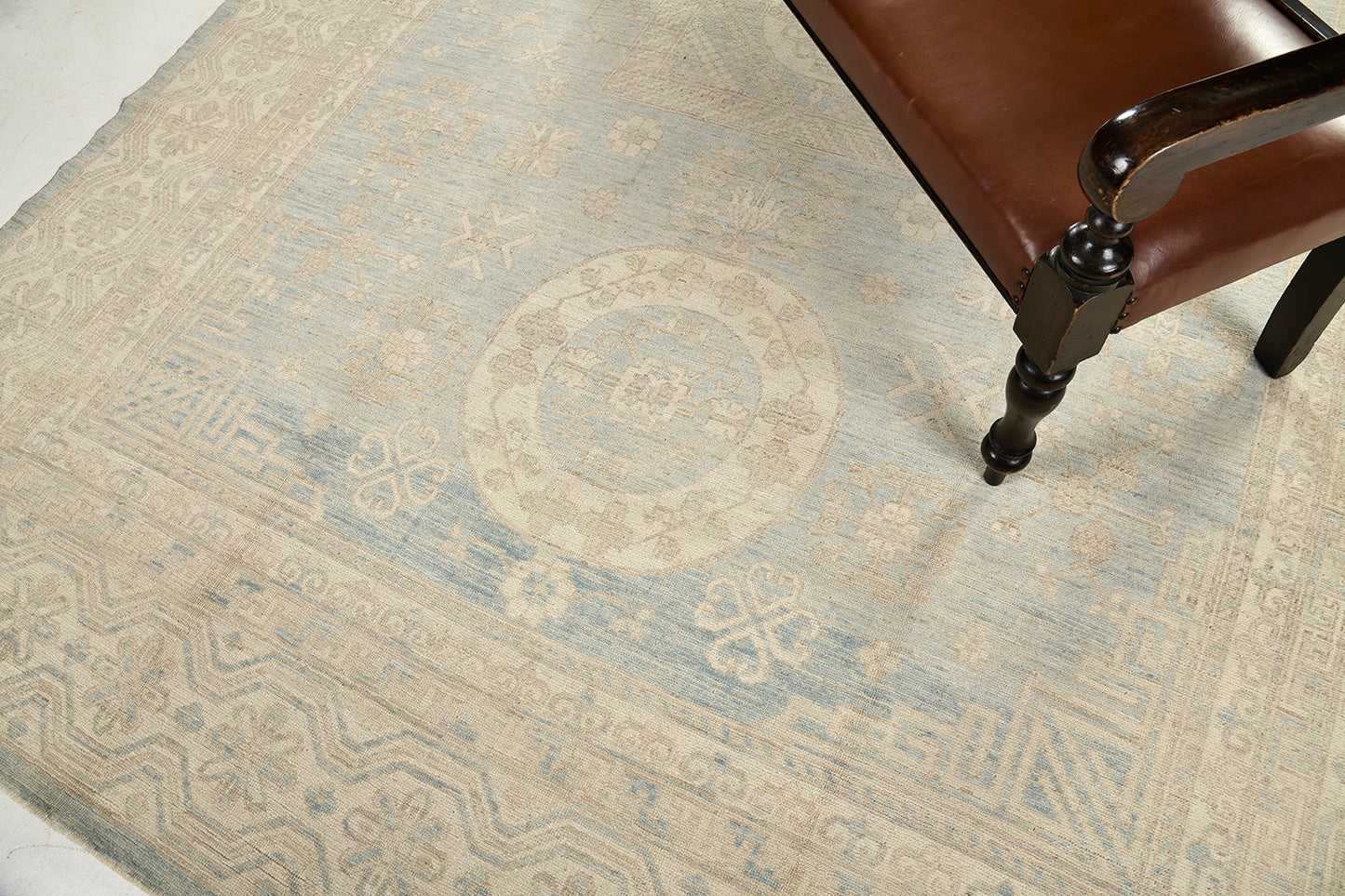 Vintage Style Khotan Revival Rug