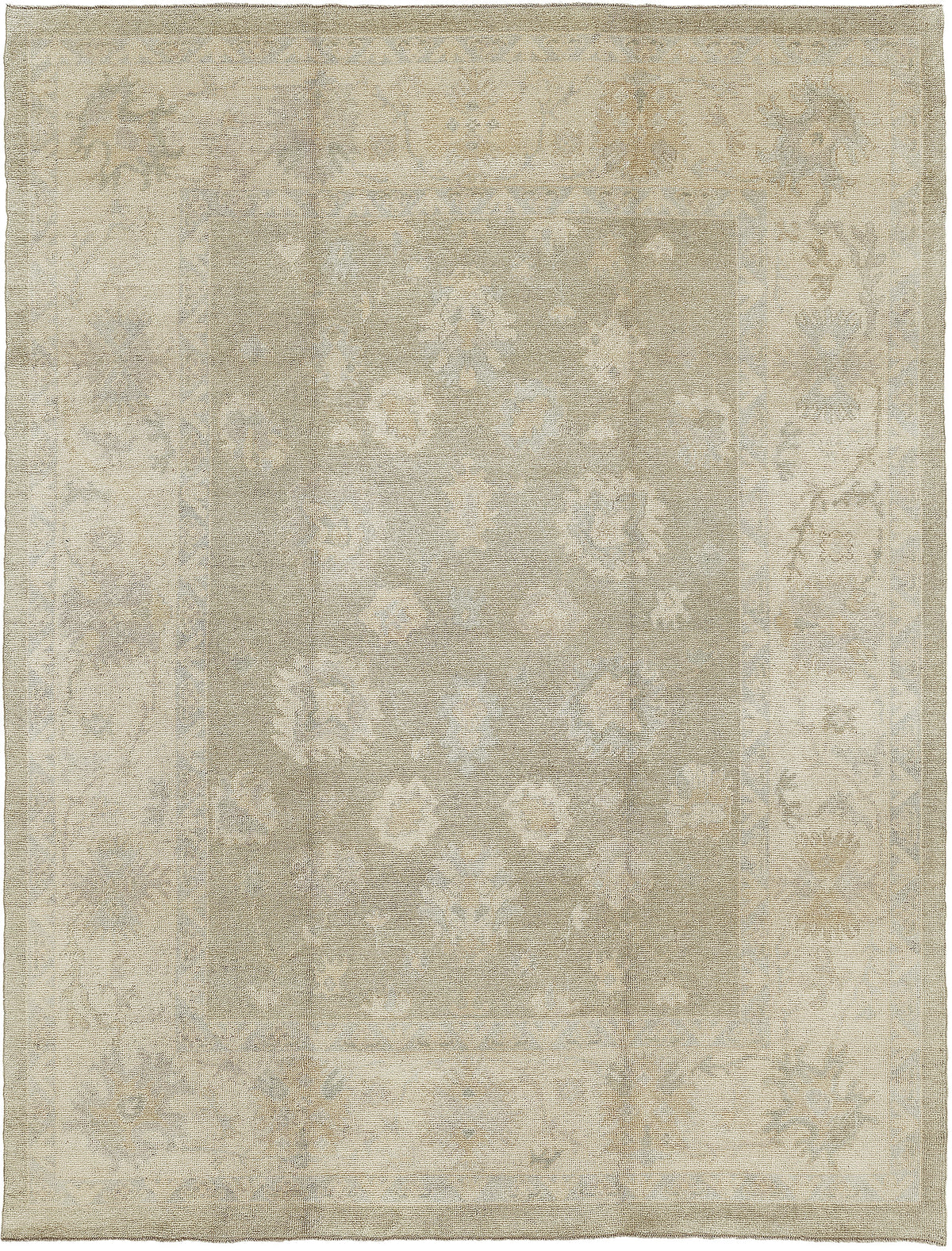 Turkish Oushak Revival Rug - hand-knotted in Turkey - one-of-a-kind handmade area rug [#21]