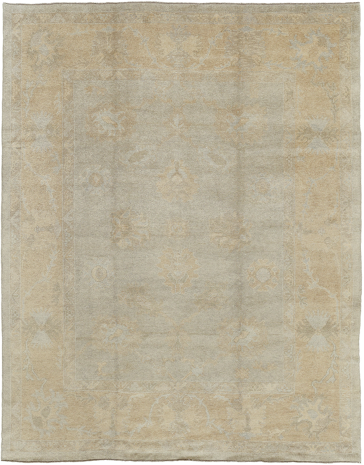 Turkish Oushak Revival Rug - hand-knotted in Turkey - one-of-a-kind handmade area rug [#9]