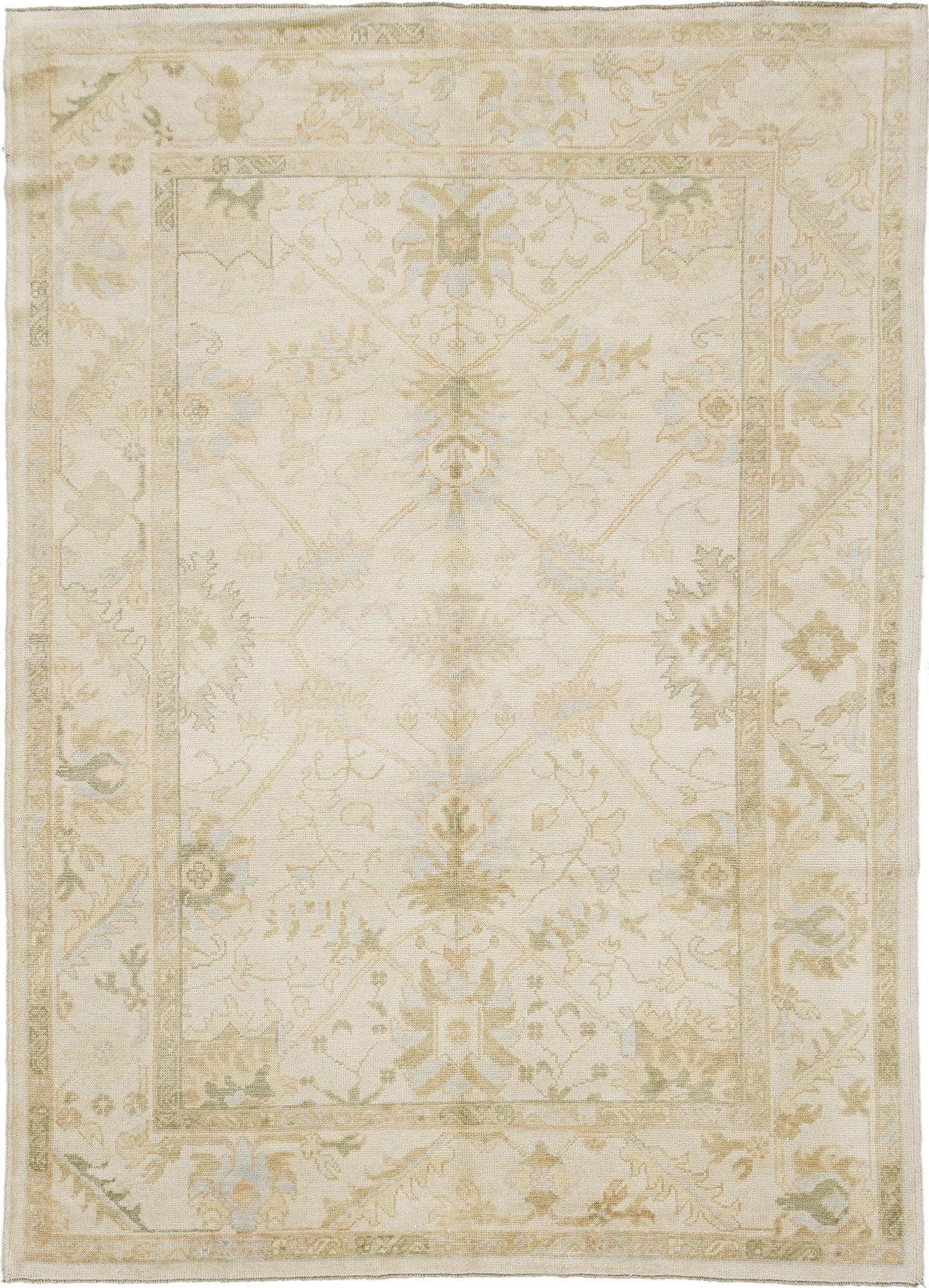 Turkish Oushak Revival Rug