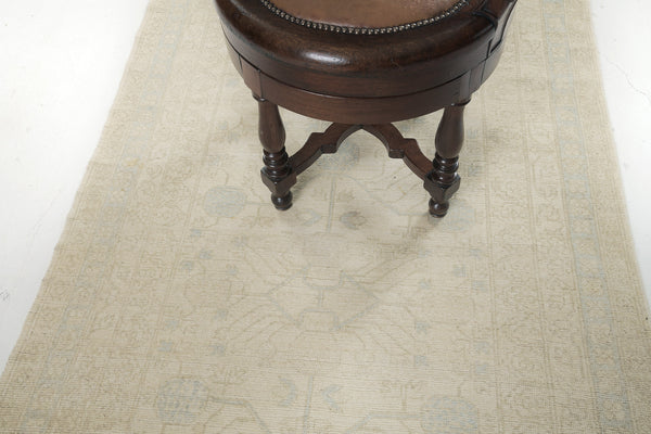 Vintage Style Khotan Design Runner - East Turkestan Khotan - close-up of weave texture and pile [#5]