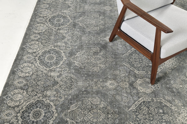 Transitional Design Rug Allure Franco - close-up of weave texture and pile [#3]