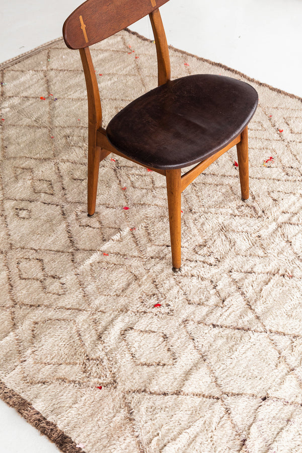 Modern Rug Image 13121 Vintage Moroccan Beni Ourain Tribe Rug