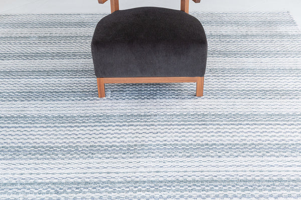 Modern Hand Loom Rug Luca Collection - detailed border and fringe [#2]
