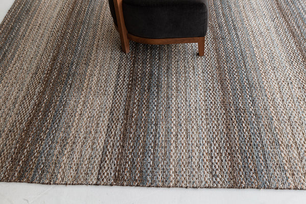 Modern Hand Loom Rug Luca Collection - detailed border and fringe [#4]