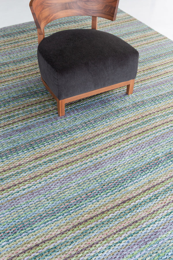 Modern Hand Loom Rug Luca Collection - close-up of weave texture and pile [#3]