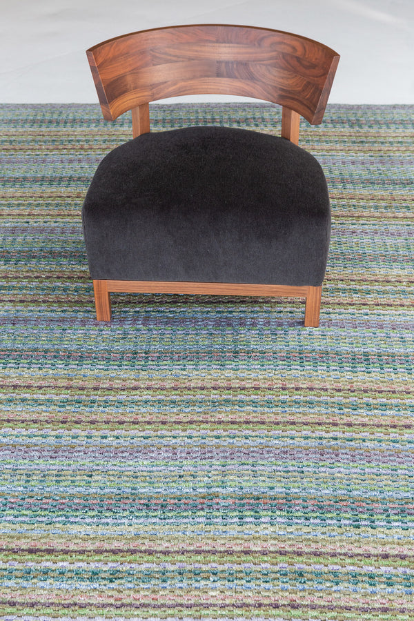 Modern Hand Loom Rug Luca Collection - detailed border and fringe [#3]