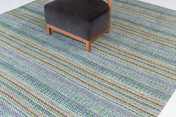 Modern Hand Loom Rug Luca Collection - overhead flat lay view [#3]