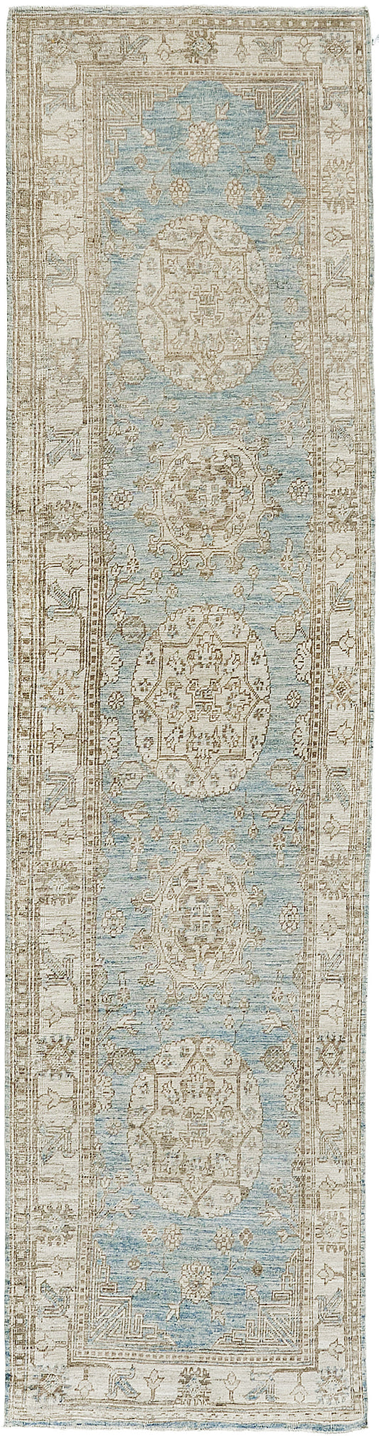 18th Century Khotan Design Revival Runner D5387