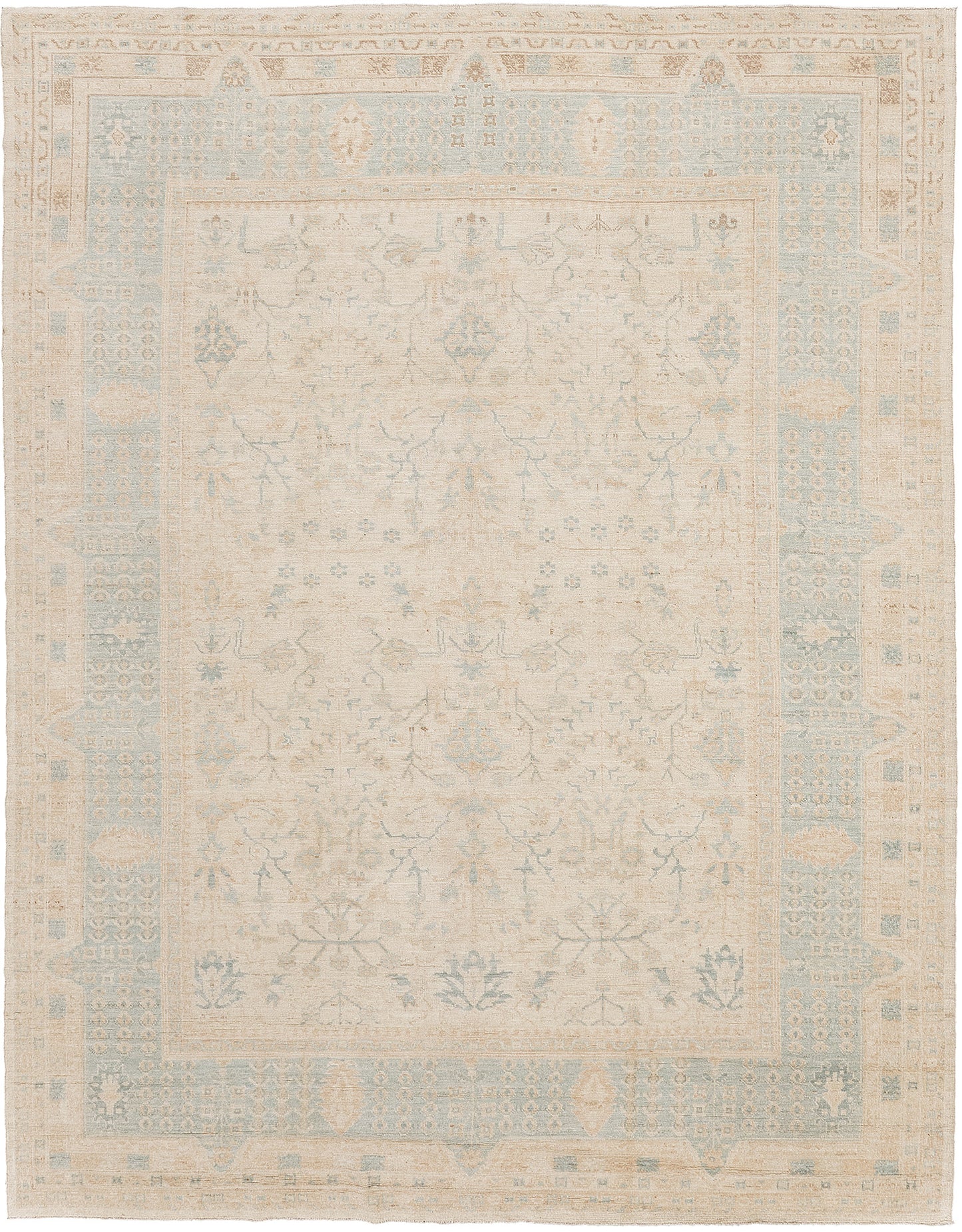 Vintage Style Oushak Revival Rug