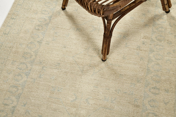 Khotan, Vintage Style Safira Collection - East Turkestan Khotan - detailed border and fringe [#2]