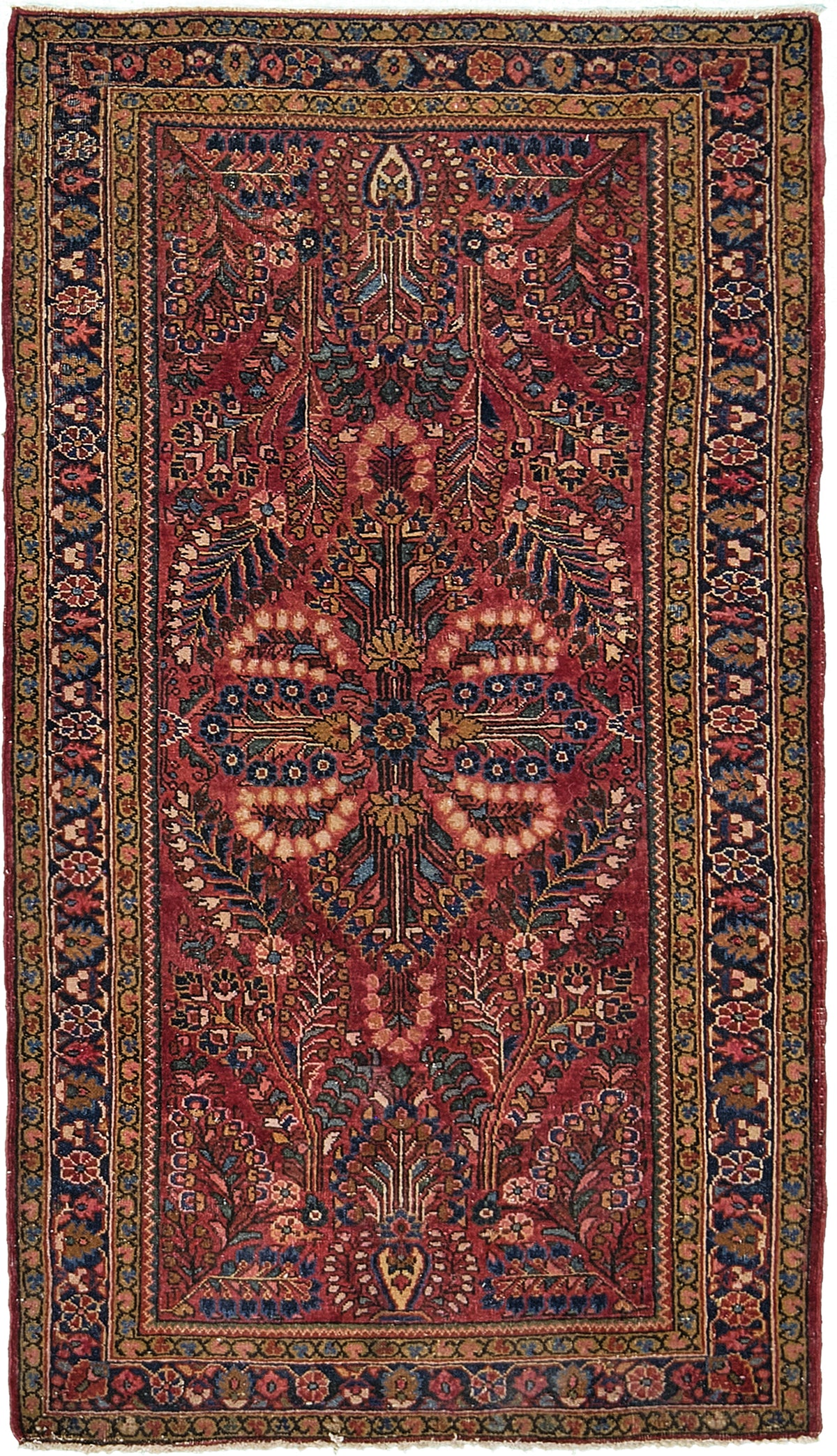 Persian Rug 4104 Vintage Persian Sarouk Rug 25259