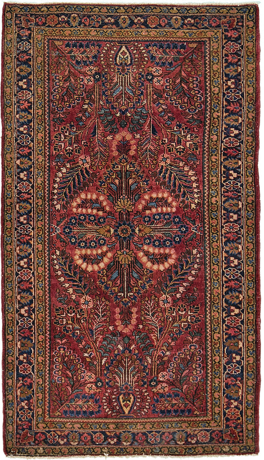 Persian Rug 4104 Vintage Persian Sarouk Rug 25259