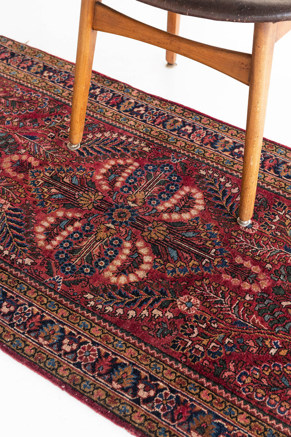 Persian Rug 4108 Vintage Persian Sarouk Rug 25259