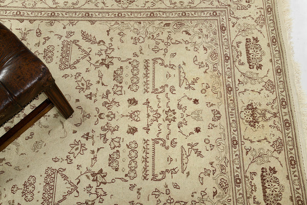 Persian Rug 3664 Vintage Persian Kashan Rug 25275