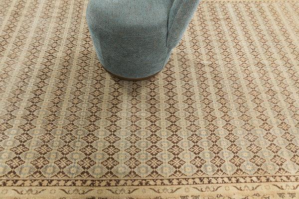 Vintage Turkish Anatolian Rug - hand-knotted in Turkey - full length showing color variation [#36]