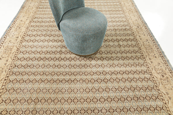 Vintage Turkish Anatolian Rug - hand-knotted in Turkey - styled in room setting [#36]
