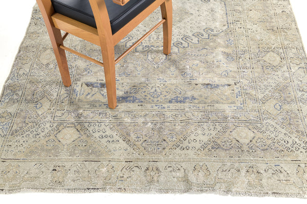 Vintage Turkish Anatolian Rug - hand-knotted in Turkey - styled in room setting [#19]