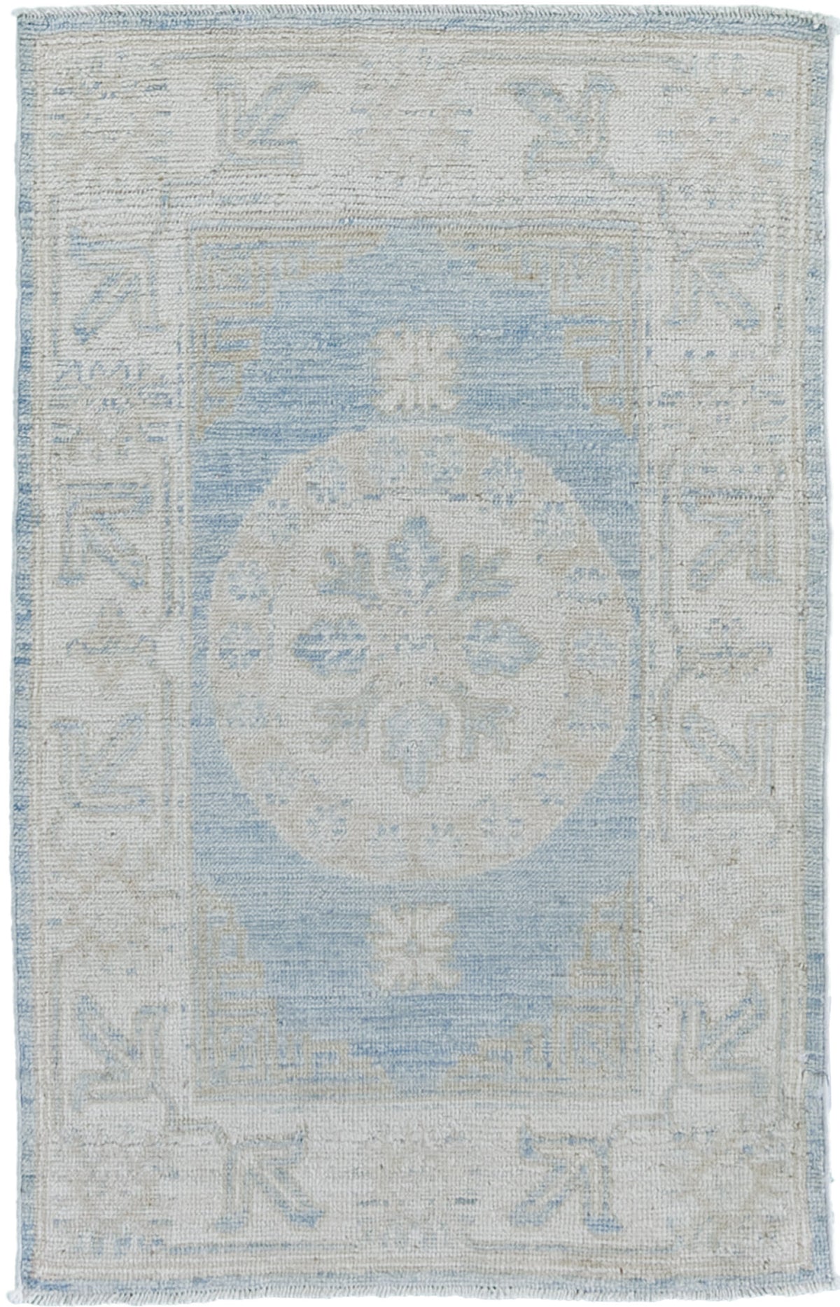 18th Century Khotan Design Revival Rug - 18th-century, East Turkestan Khotan - one-of-a-kind handmade area rug [#7]