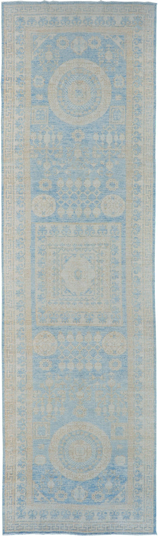 Vintage Style Safira Collection Khotan Runner - East Turkestan Khotan - one-of-a-kind handmade area rug [#1] (2)
