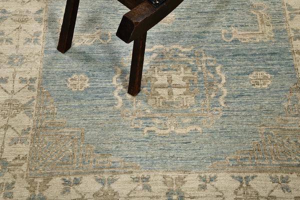 18th Century Khotan Design Revival Safira - 18th-century, East Turkestan Khotan - styled in room setting (2)