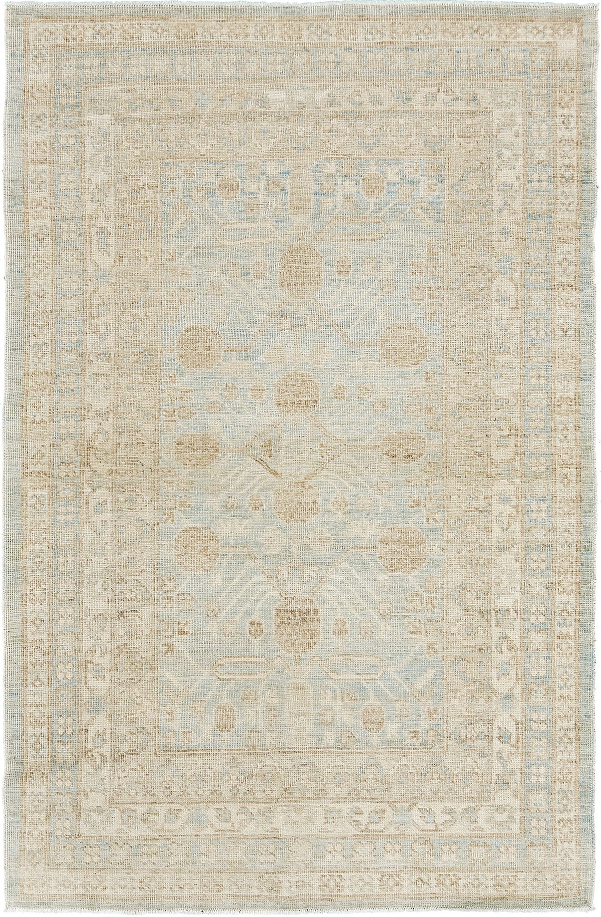 18th Century Khotan Design Revival Safira - 18th-century, East Turkestan Khotan - one-of-a-kind handmade area rug
