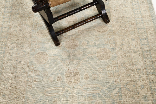 18th Century Khotan Design Revival Safira - 18th-century, East Turkestan Khotan - styled in room setting
