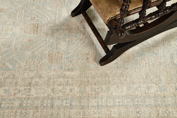 18th Century Khotan Design Revival Safira - 18th-century, East Turkestan Khotan - overhead flat lay view